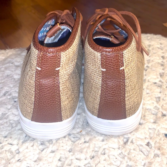 Ben Sherman, 11, leather/canvas Tall boat shoes main image 2